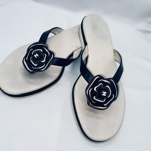 Chanel slide sandals size 7.